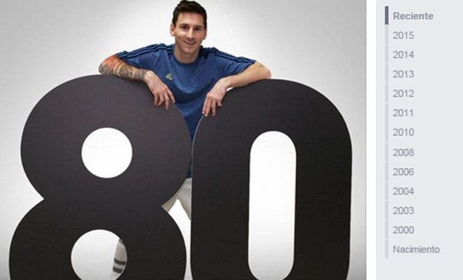 Messi llegó a los 80 millones se seguidores en facebook