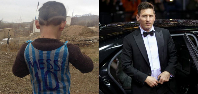 Niño de la camiseta de plástico conocerá a Messi