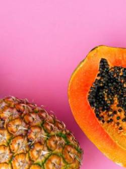 La piña y la papaya, una combinación beneficiosa