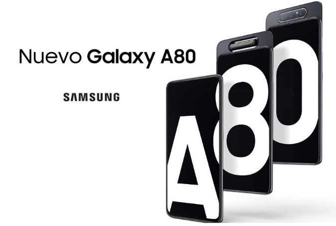 Galaxy A80, el smartphone de Samsung con cámara giratoria