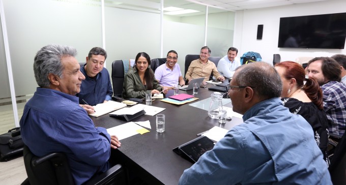 Presidente Moreno revisó hoja de ruta para primeros 100 días de gestión