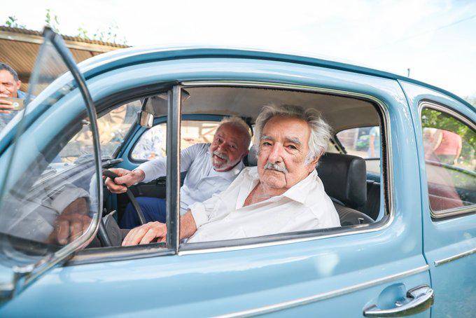 Lula Da Silva junto a José Mujica