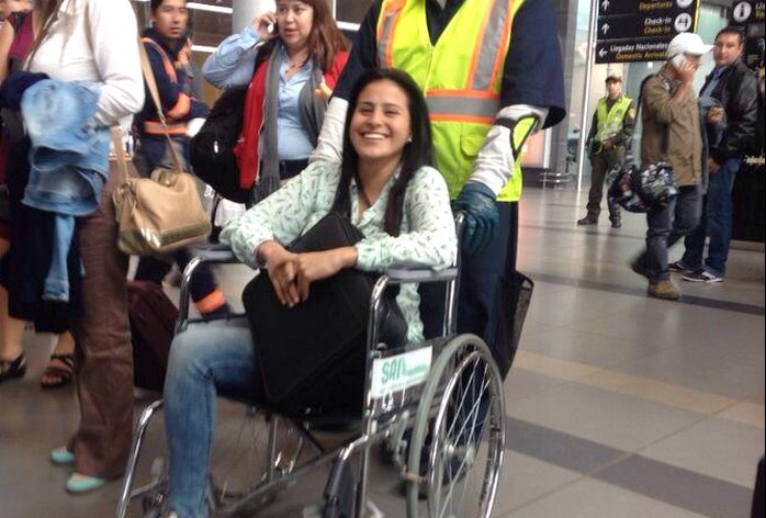 Yady Fernández comenzó su proceso de rehabilitación en Colombia