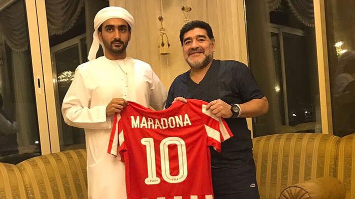 Maradona dirigirá en segunda división de los Emiratos Árabes