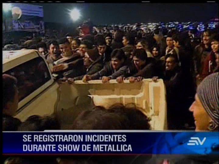 46 detenidos deberán responder por disturbios fuera de concierto de Metallica