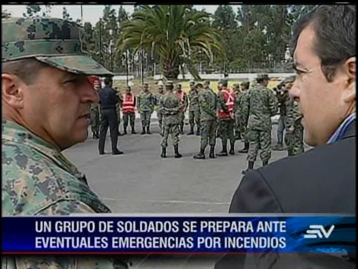 Militares se preparan para actuar en casos de incendios forestales