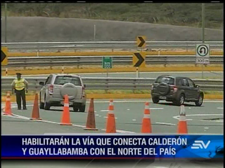 Este miércoles se habilitará vía Calderón-Guayllabamba