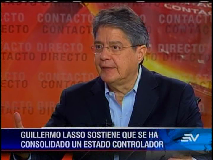 Guillermo Lasso: el Gobierno busca consolidar un estado controlador