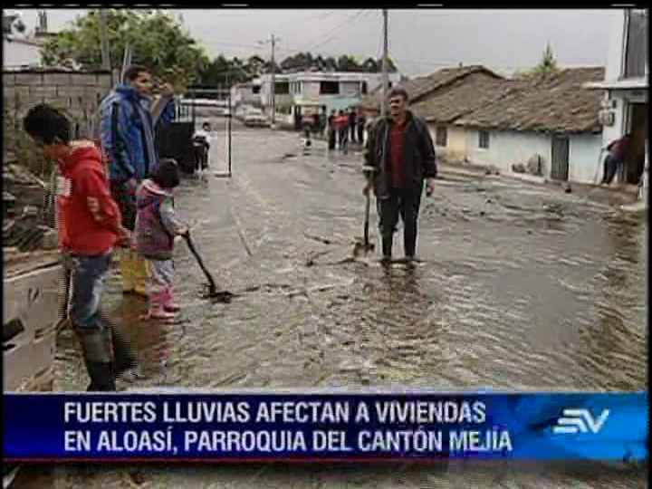 Centro de salud y 20 casas afectadas por lluvias en Machachi