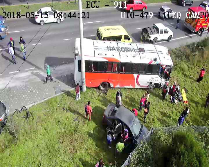 Dos accidentes viales se registran en Quito