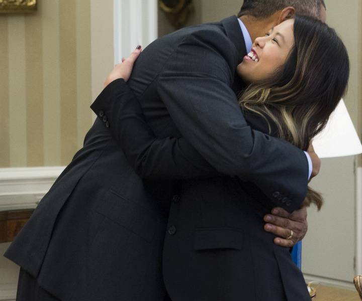 Obama recibe en la Casa Blanca a enfermera curada de ébola
