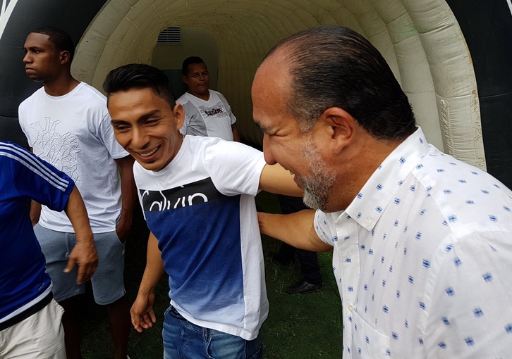 Ángel Mena asistió al Capwell para apoyar a Emelec en la Libertadores