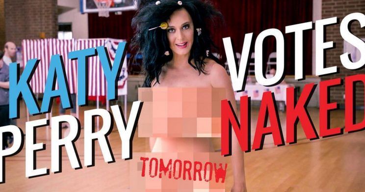 Katy Perry, desnuda por Hillary Clinton: La campaña más sexy de la historia
