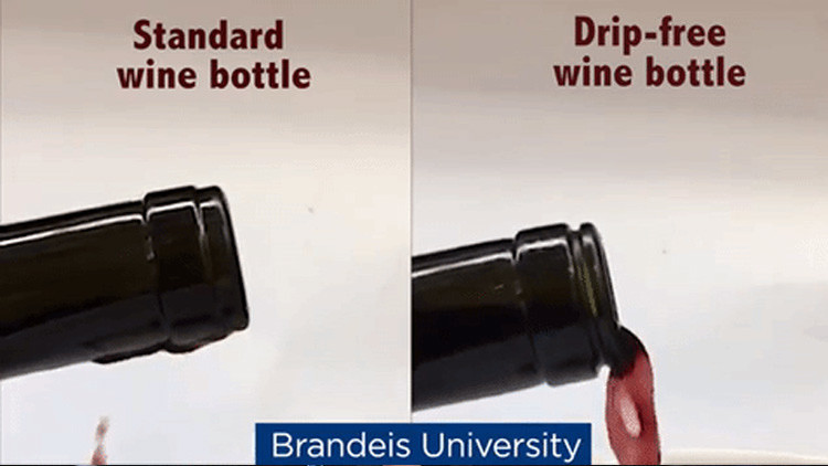 La revolucionaria botella de vino que no gotea