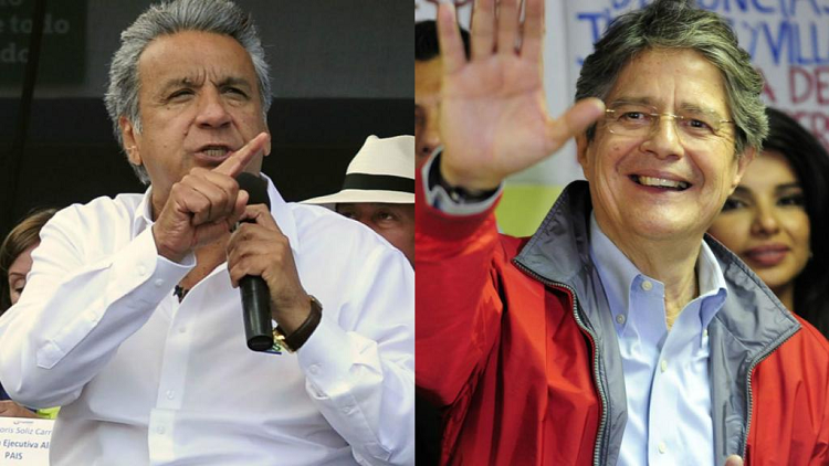 Gremios muestran su apoyo a presidenciables Lenín Moreno y Guillermo Lasso