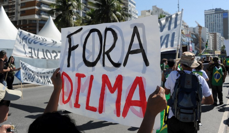 Protestas callejeras en todo Brasil para exigir la salida de Rousseff