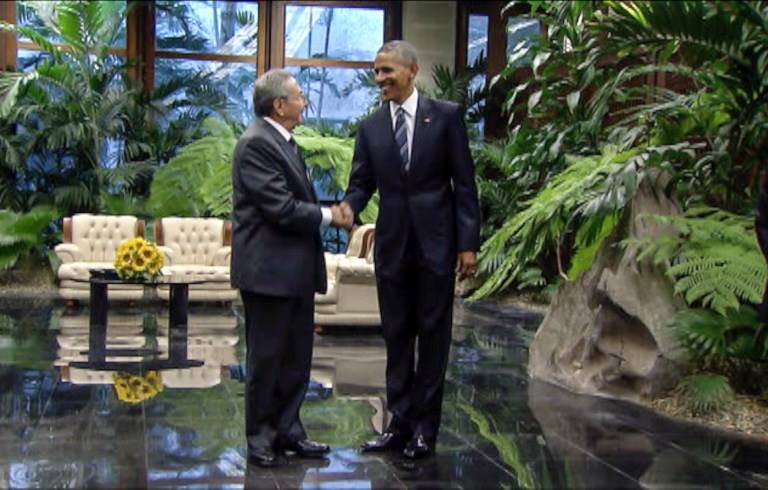 Raúl Castro y Barack Obama se reúnen en La Habana