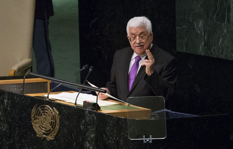 Palestina merece &quot;reconocimiento pleno&quot;, dice Abas en la ONU