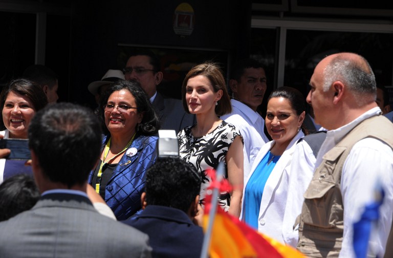 Reina Letizia mostró interés en proyectos de cooperación en Honduras