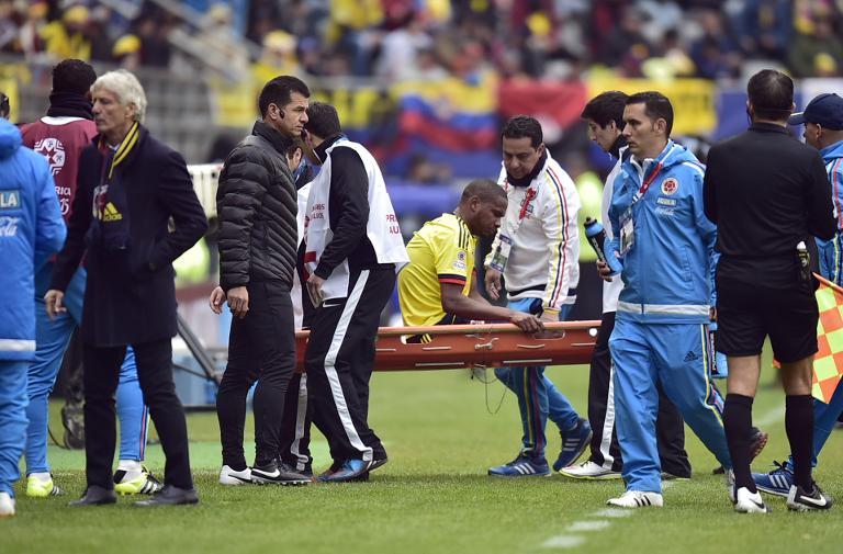 Colombiano Edwin Valencia fuera de la Copa por rotura de ligamentos