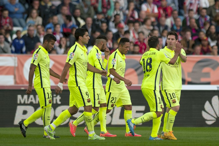 Dos asistencias de Suárez en la remontada del Barcelona en Almería