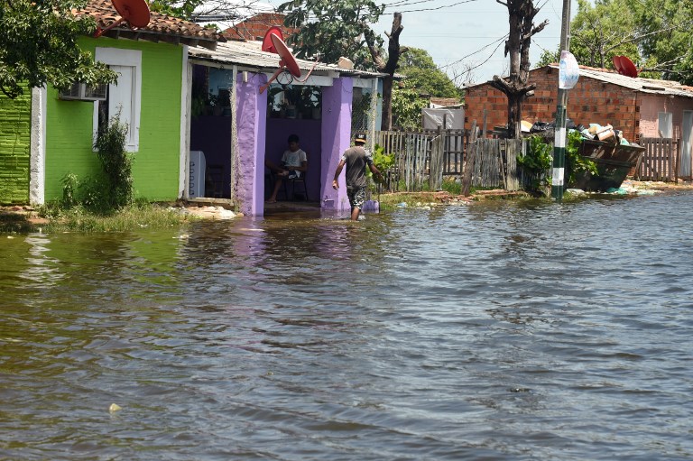 Inundaciones en Paraguay dejan 18.000 damnificados en una semana