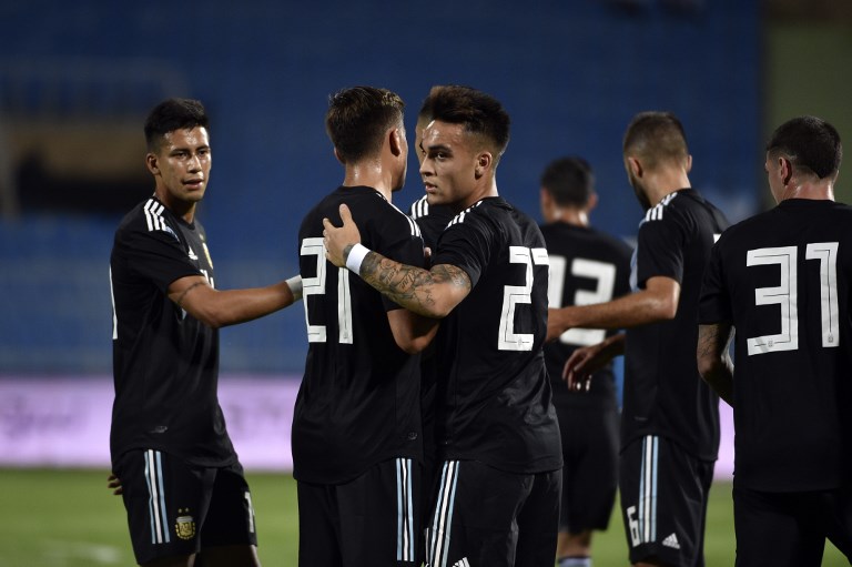 Argentina goleó 4-0 a Irak sin Lionel Messi