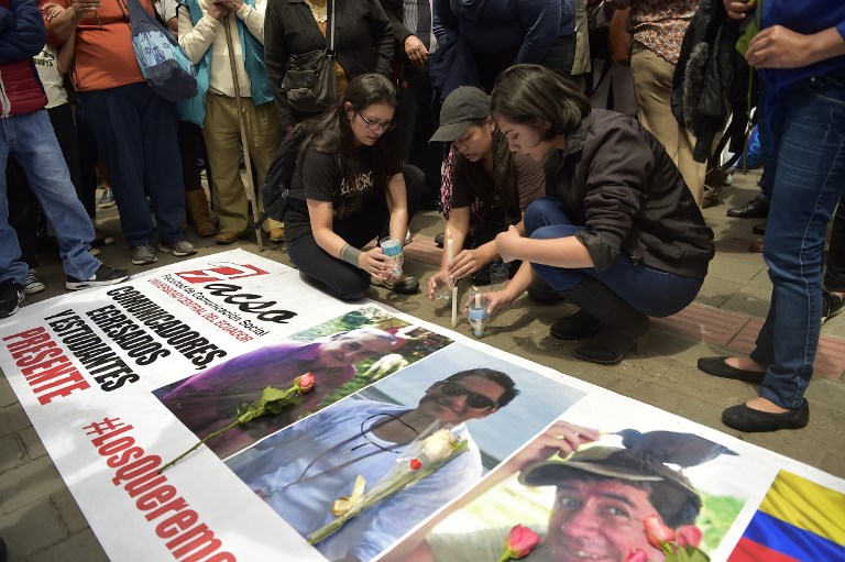 América lamenta la muerte de periodistas ecuatorianos
