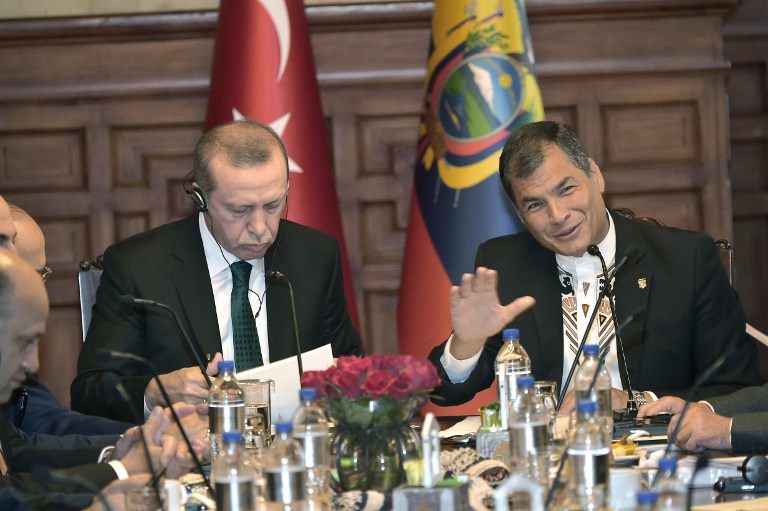 Presidentes de Ecuador y Turquía revisan las relaciones bilaterales