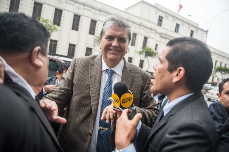 5 expresidentes de Perú en la mira, incluido Alan García
