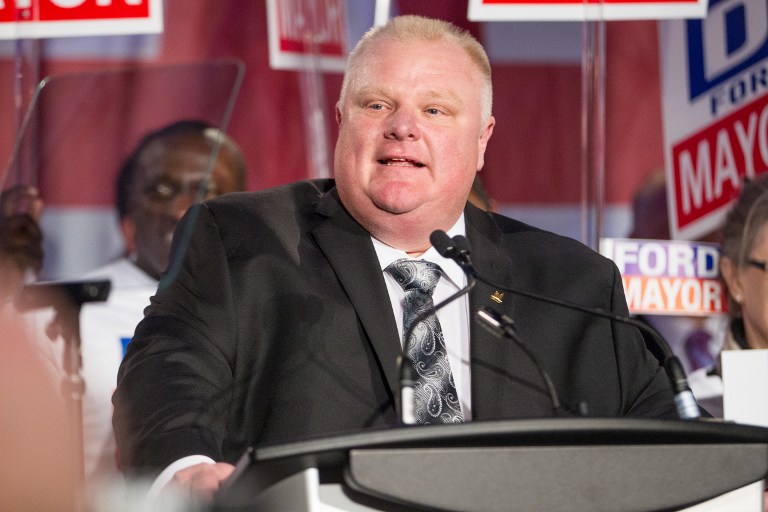 Alcalde de Toronto, Rob Ford, tiene cáncer