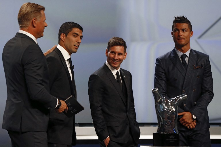 Cristiano aplaudió a Messi en gala de la UEFA