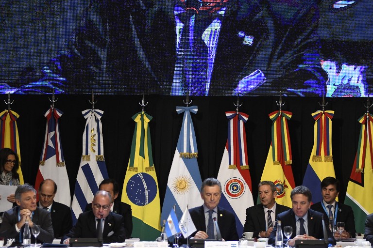 Mercosur emplaza a Venezuela para que dialogue o salga del bloque