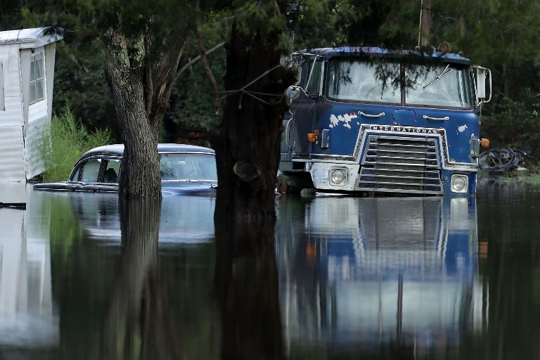 Amenaza de inundaciones por paso de Florence en EEUU