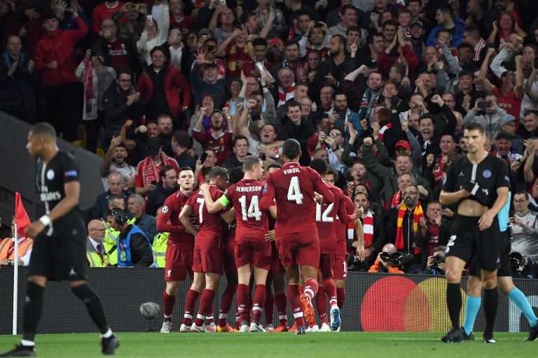Liverpool vence a PSG en vibrante partido entre dos candidatos