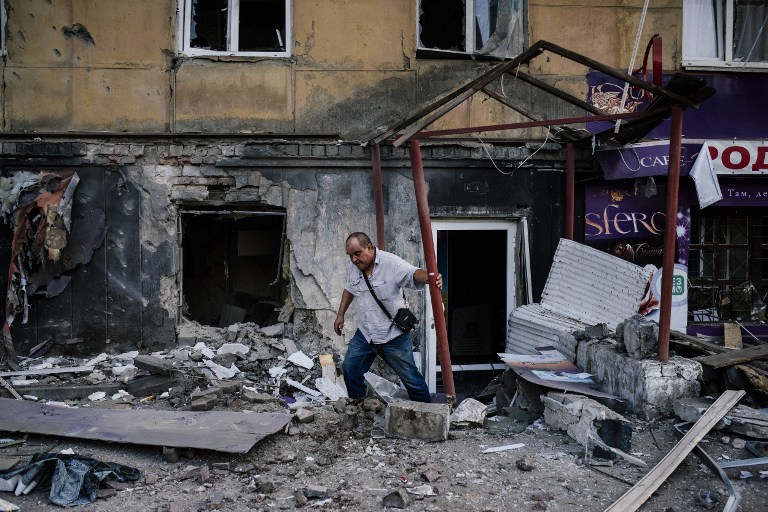 Bombardeo artillero del centro de Donetsk, más de 40 civiles muertos en el este de Ucrania