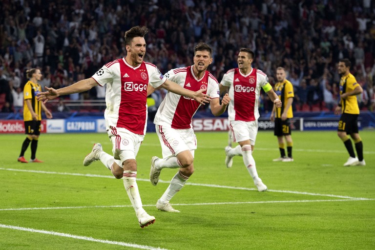 Ajax golea en su regreso a la Champions tras 4 años