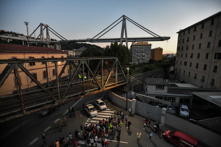 Decretan el estado de emergencia en Génova por 12 meses