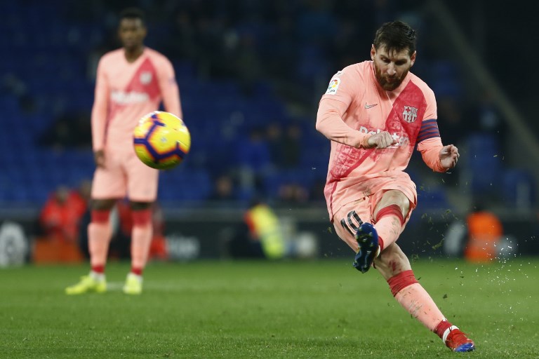 Messi y su Barça se afianzan como líderes de la liga española