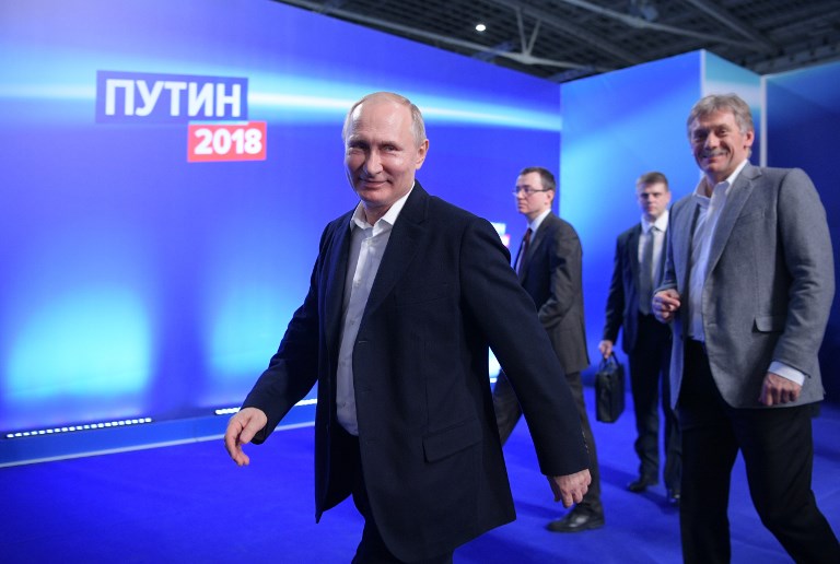 Putin gana las elecciones rusas de forma aplastante