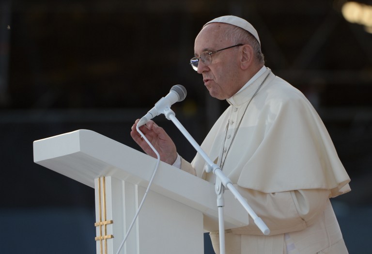 El papa rezó para convertir a los terroristas y que reconozcan la maldad
