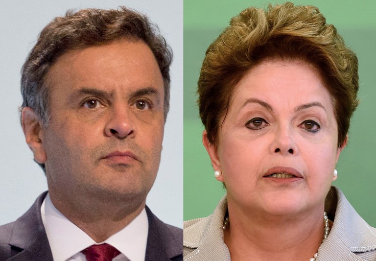 Rousseff y Neves se preparan para la segunda vuelta en Brasil
