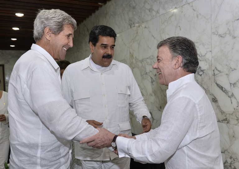 Kerry y Maduro se reúnen en Colombia entre tensiones por el revocatorio
