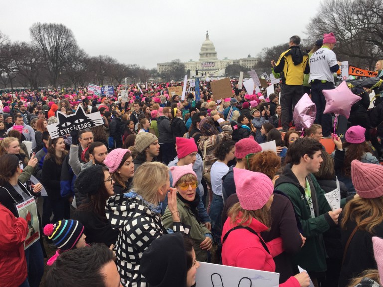 Masiva protesta contra Donald Trump en su primer día en la Casa Blanca