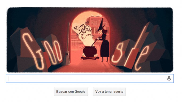 Google festeja Halloween con un original doodle