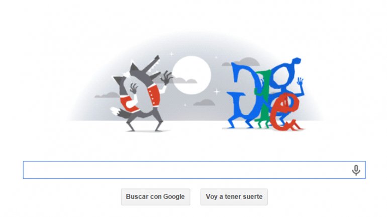 Google festeja Halloween con un original doodle