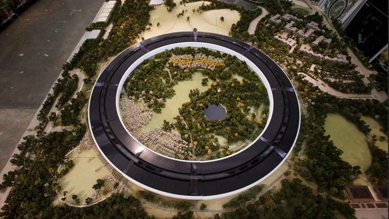 El nuevo campus de Apple visto desde un &#039;drone&#039;