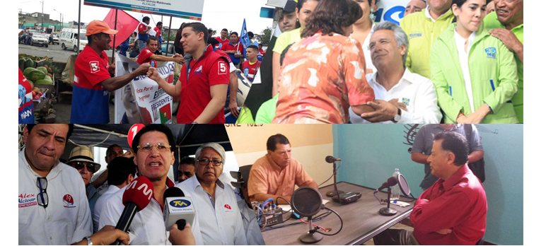 Postulantes a la Presidencia recorrieron Pichincha, Sucumbíos y Santo Domingo
