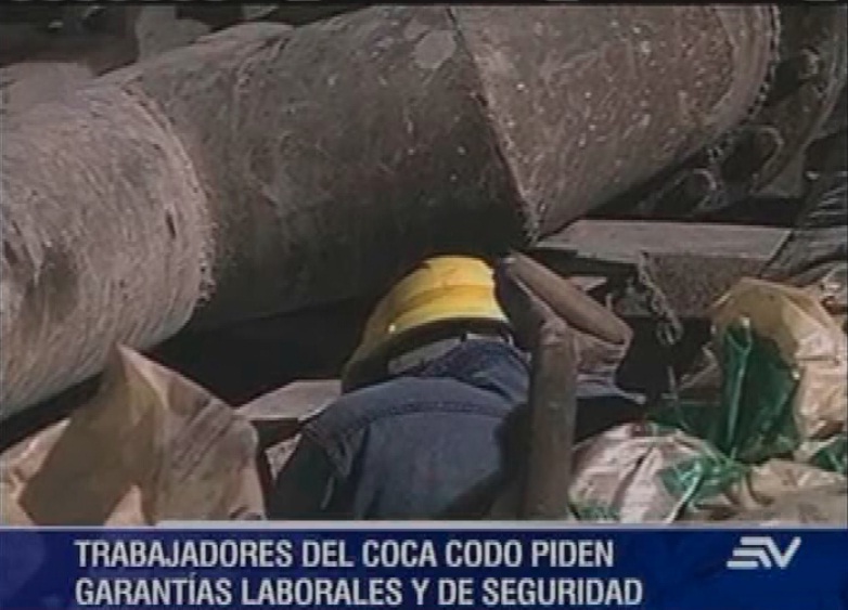Un grupo de trabajadores de Coca Codo paralizaron su jornada tras accidente