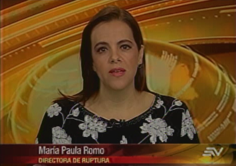 María Paula Romo: En la eliminación de Ruptura hay un trasfondo político